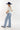 Light Wash Distressed Hem Wide Leg Jeans - Flea Style