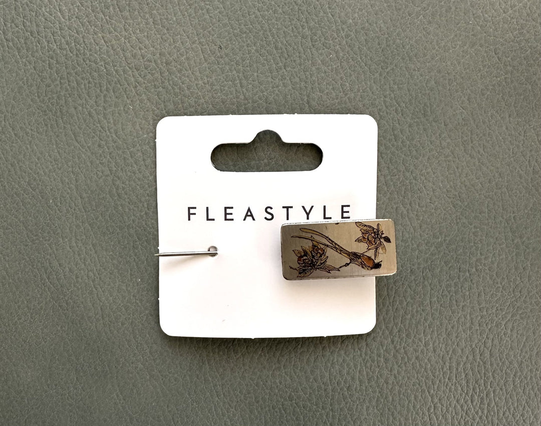 Silver Ornate Bird Stick Pin - Flea Style