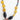 A vintage beaded necklace featuring mustard marbled beads, large black cylindrical beads, pops of red and turquoise accents, antiqued silver-tone spacer beads, and an oversized cream mosaic tile pendant -Vintage_Mixed_Bead_Mosaic_Pendant_Necklace-FleaStyle