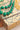A  beaded necklace featuring faceted beads in various shades of emerald green, accented with small gold spacer beads -Vintage Emerald Green Beaded Necklace-FleaStyle