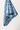 A teal bandana-style scarf with a white paisley  pattern, draped against a plain off-white background-Bandana-Print-Large-Square-Scarf-Teal-FleaStyle.