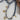 Bandana-Charm-Necklace-Navy_Gold-Fleastyleon a white surface-Fleastyle