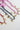 Three colorful bandana charm necklaces  on a white background-Bandana-Charm-Necklace-Navy_Gold-Fleastyle