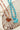 Enamel Heart Beaded Necklace - Turquoise-Fleastyle on a textured surface