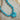 Enamel Heart Beaded Necklace - Turquoise-Fleastyle on a textured surface