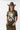A woman wearing a western-style outfit consisting of a black wash graphic "Dolly" t-shirt, a silky olive green midi skirt  featuring a flattering bias-cut with lace trim bottom, a brown cowboy hat, and silver cowboy boots, set against a plain white studio background-Lace_Trim_Satin_Midi_Skirt_-_Olive-FleaStyle