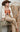 A woman wearing full-length striped trousers in warm, autumnal tones, a relaxed straight-leg silhouette and drawstring waist,  a rust paisley bandana scarf styled as a top and brown straw cowboy hat-Bandana_Print_Large_Square_Scarf-Rust-FleaStyle