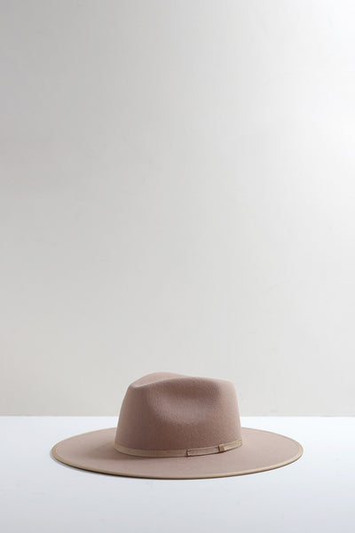 Stevie Wool Wide-Brim Hat - Beige – Flea Style