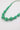 A  necklace featurig a vivid jade-green graduated beads with subtle gold-tone accents for a look that feels playful, polished, and impossible to miss--Vintage_Jade_Green_Beaded_Necklace-FleaStyle