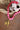 Beaded Necklace with Star Pendant - Hot Pink on a white surface with seashells and rope-Fleastyle.