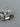 Vintage Matte Silver Tie Bar with Amber and Rhinestone Details