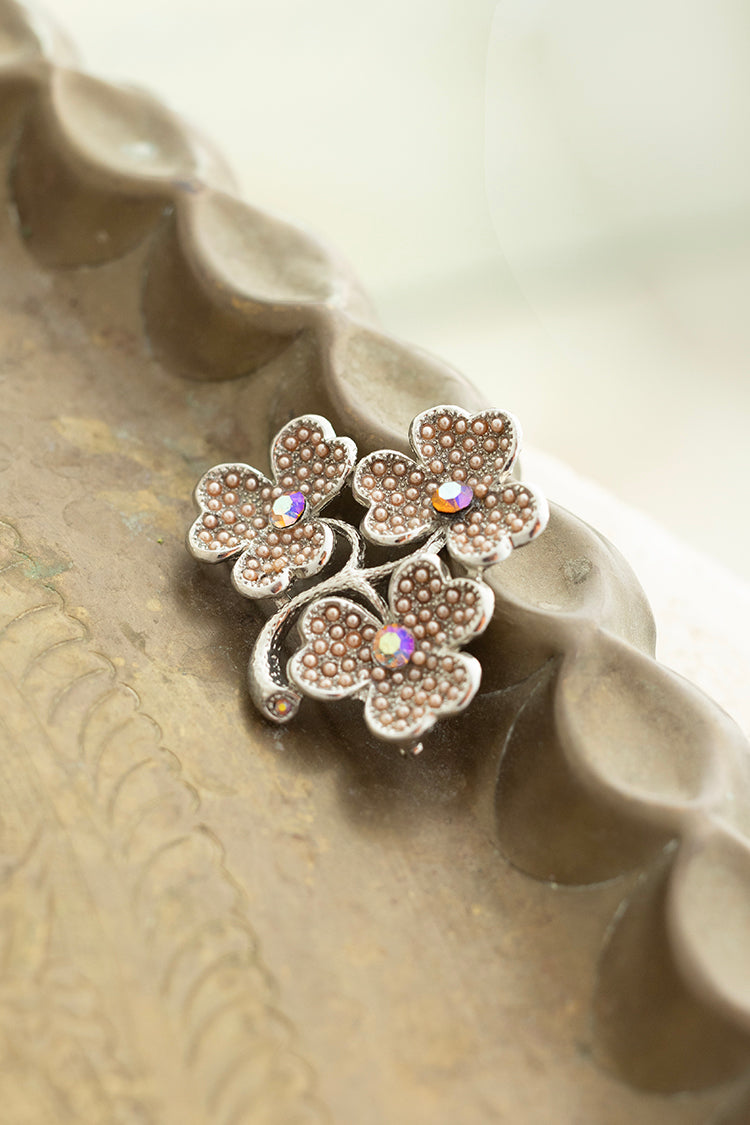 Vintage Three Leaf Clover Bouquet Brooch - Flea Style