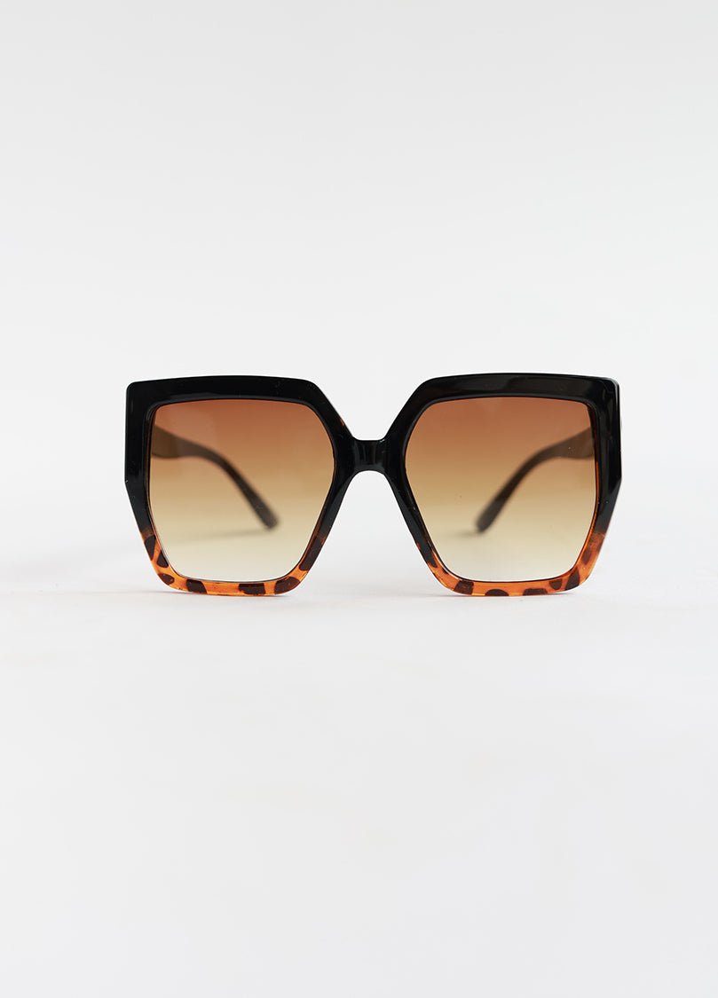 Black and Tortoise Shell Ombre Sunglasses - Flea Style