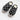 Black and White Checkered Slippers - Flea Style