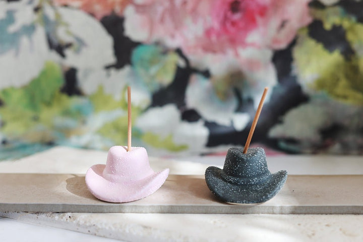 Black Cowboy Hat Incense Holder - Flea Style