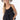 Black Sleeveless Bubble Hem Crochet Top - Flea Style