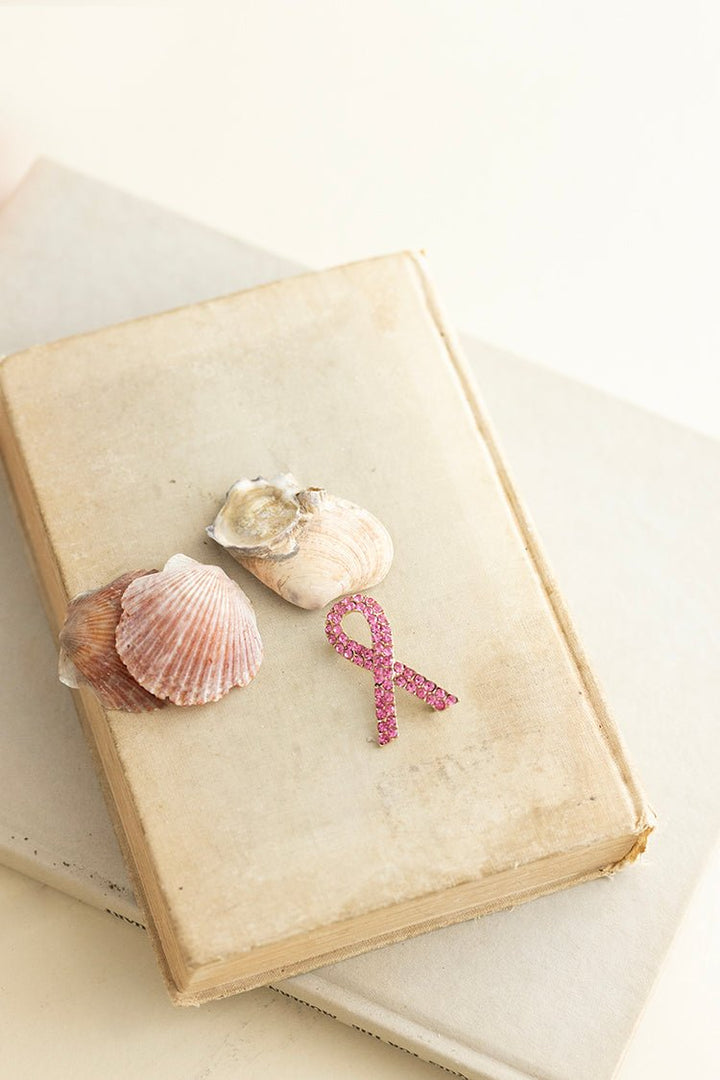 Breast Cancer Awareness Bling Brooch - Flea Style