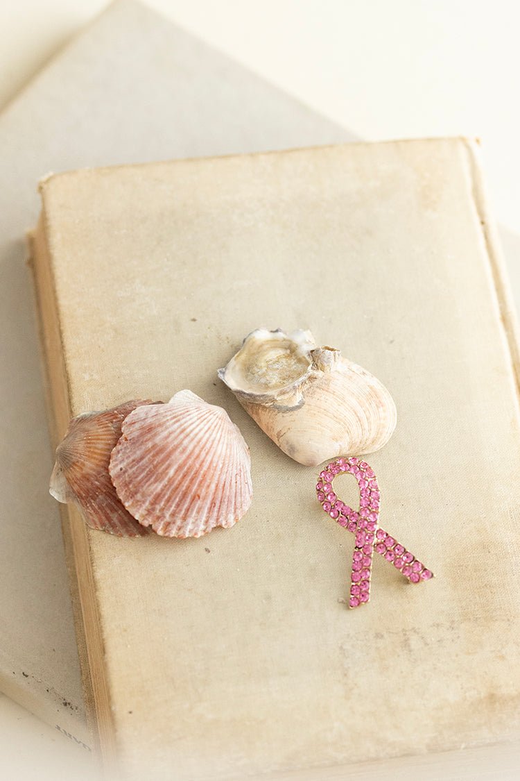 Breast Cancer Awareness Bling Brooch - Flea Style