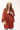 Brick Red Circles Printed Kimono - Flea Style