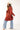 Brick Red Circles Printed Kimono - Flea Style