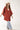 Brick Red Circles Printed Kimono - Flea Style