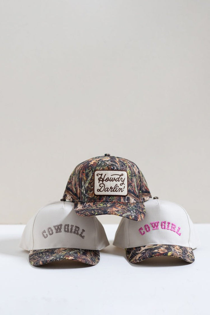 Camo "Howdy Darlin'" Trucker Hat - Flea Style