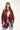 Dark Red Stripe Kimono - Flea Style