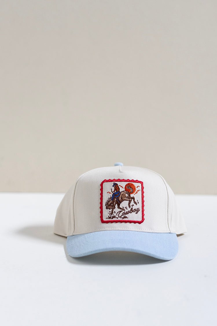 Denim Western Patch Trucker Hat - Flea Style