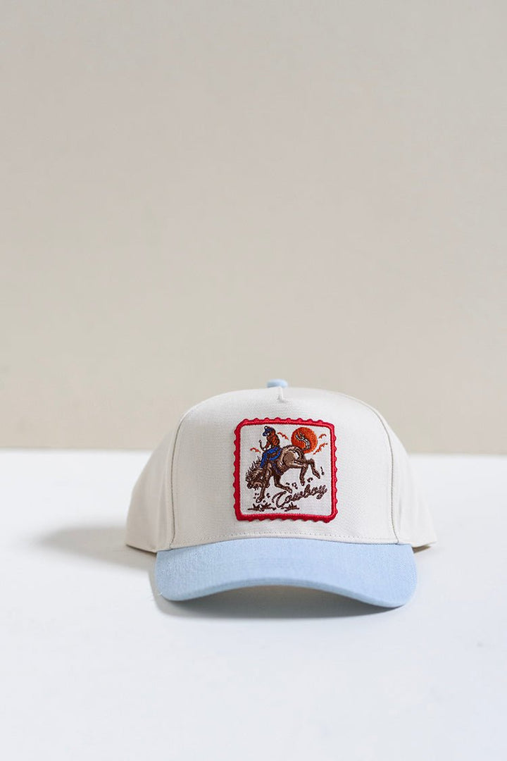 Denim Western Patch Trucker Hat - Flea Style