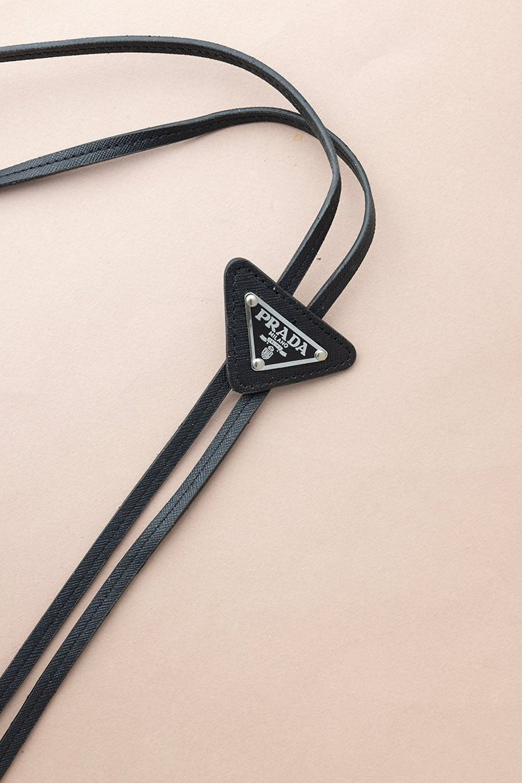 Designer Leather Bolo Tie Necklace - Flea Style