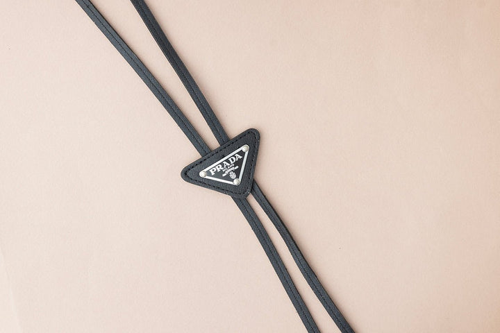 Designer Leather Bolo Tie Necklace - Flea Style