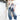 Distressed Light Wash Barrel Jeans - Flea Style