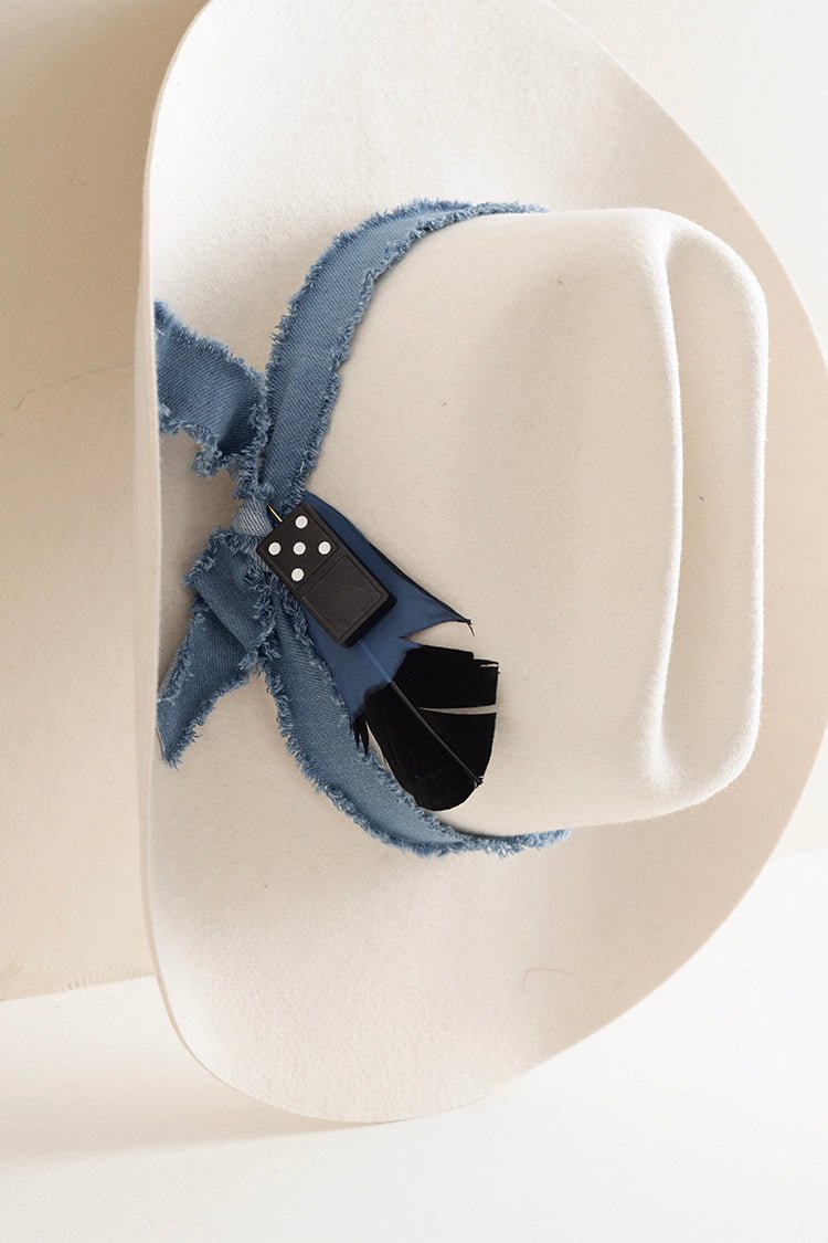 Domino Hat Stick Pin - Black - Flea Style