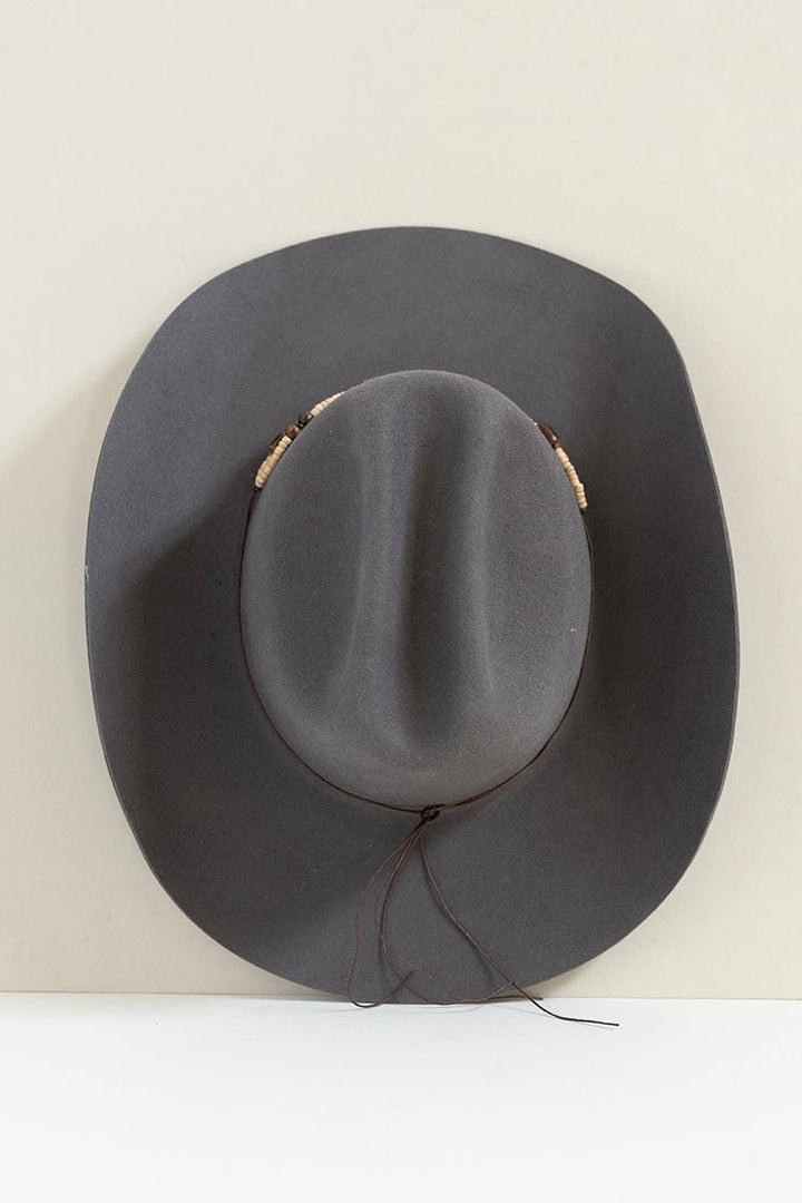 Double Strand Neutral Beaded Hat Band - Flea Style