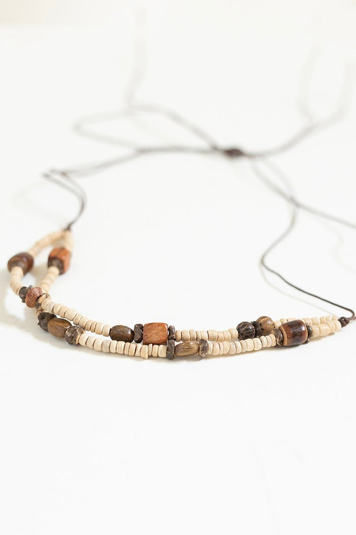 Double Strand Neutral Beaded Hat Band - Flea Style