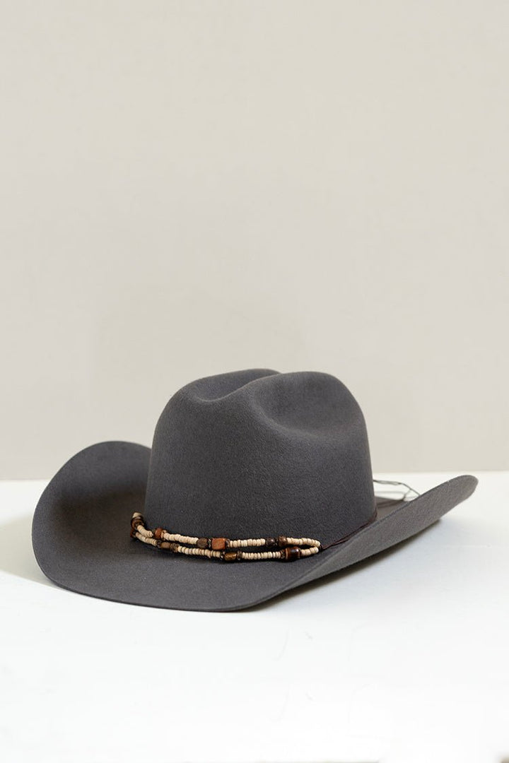 Double Strand Neutral Beaded Hat Band - Flea Style