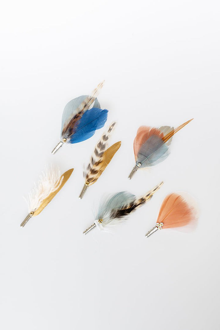 Dusty Rose and Silver Feather Bundle - Flea Style