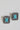 Exaggerated Rectangle Turquoise Earrings - Flea Style