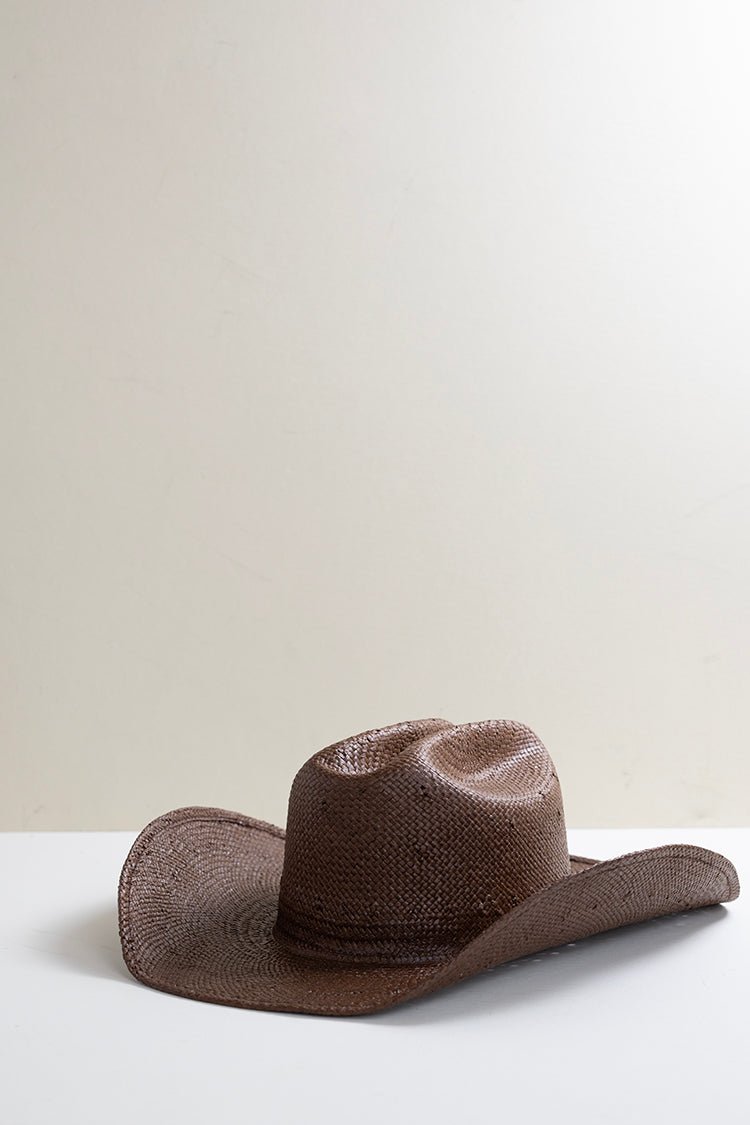 Flea Style Brooks Brown Straw Western Hat - Flea Style