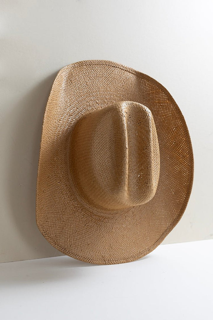 Flea Style Brooks Tan Straw Western Hat - Flea Style