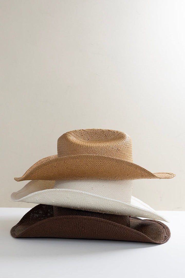 Flea Style Brooks Tan Straw Western Hat - Flea Style