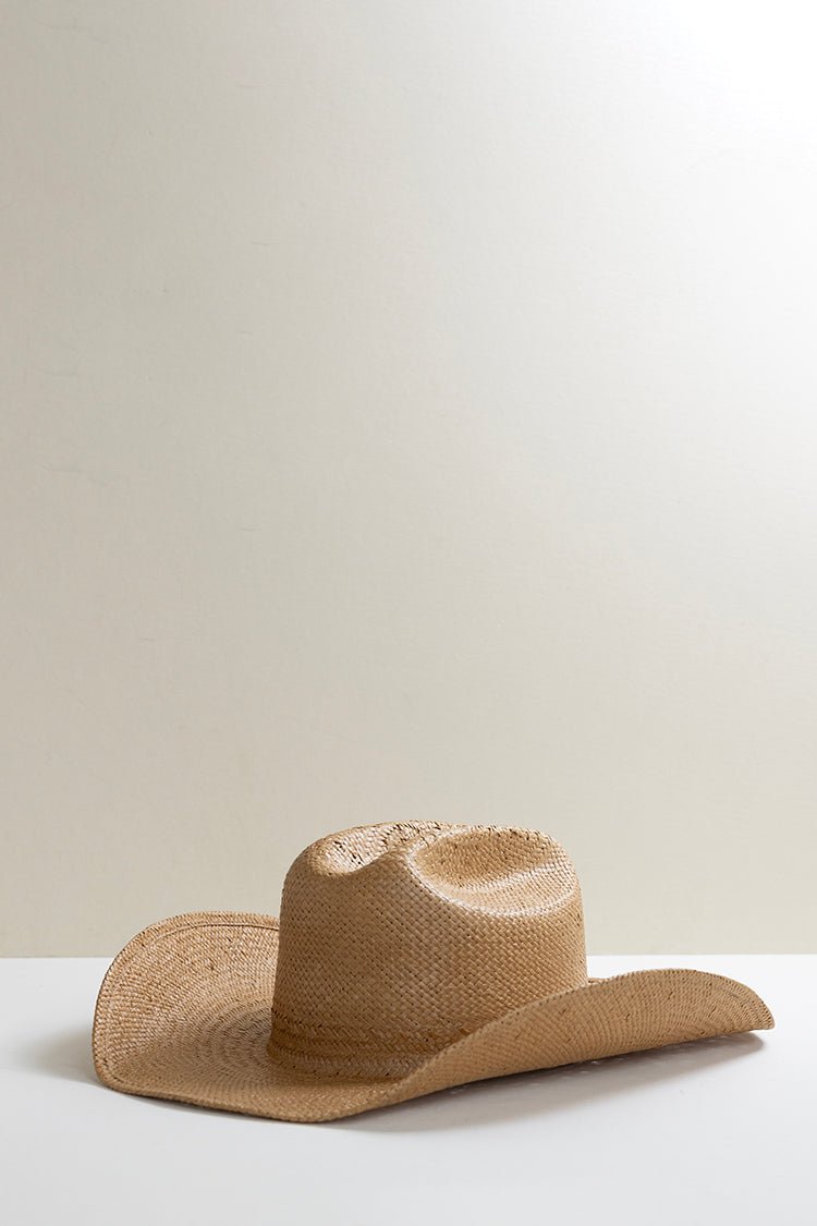 Flea Style Brooks Tan Straw Western Hat - Flea Style