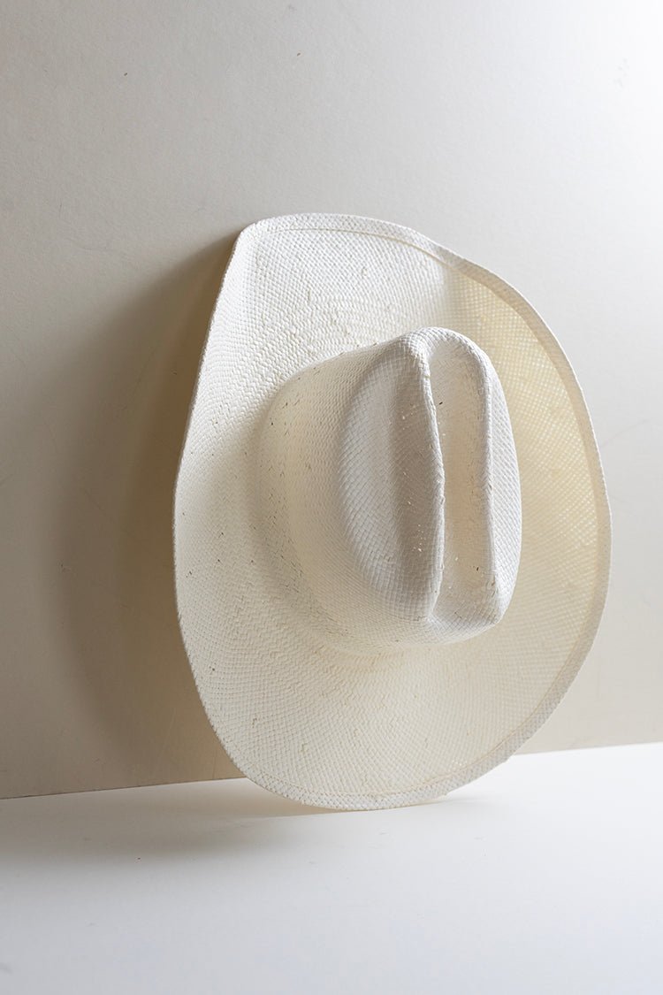 Flea Style Brooks White Straw Western Hat - Flea Style