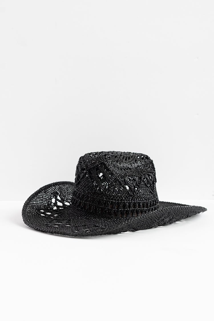 Flea Style Dallas Black Straw Western Hat - Flea Style