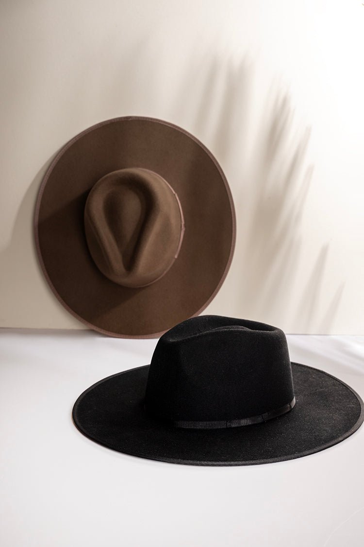 Flea Style Stevie Black Wide Brim Hat - Flea Style