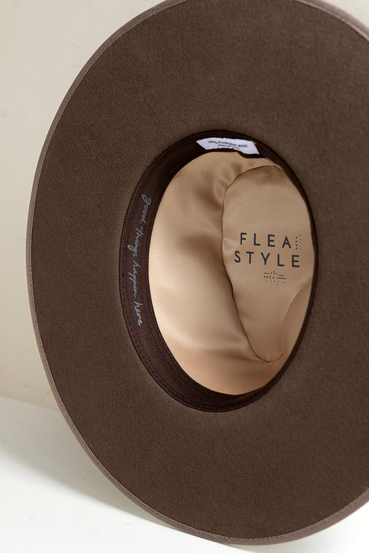 Flea Style Stevie Brown Wide Brim Hat - Flea Style