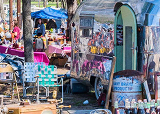 Vintage outdoor market vendor