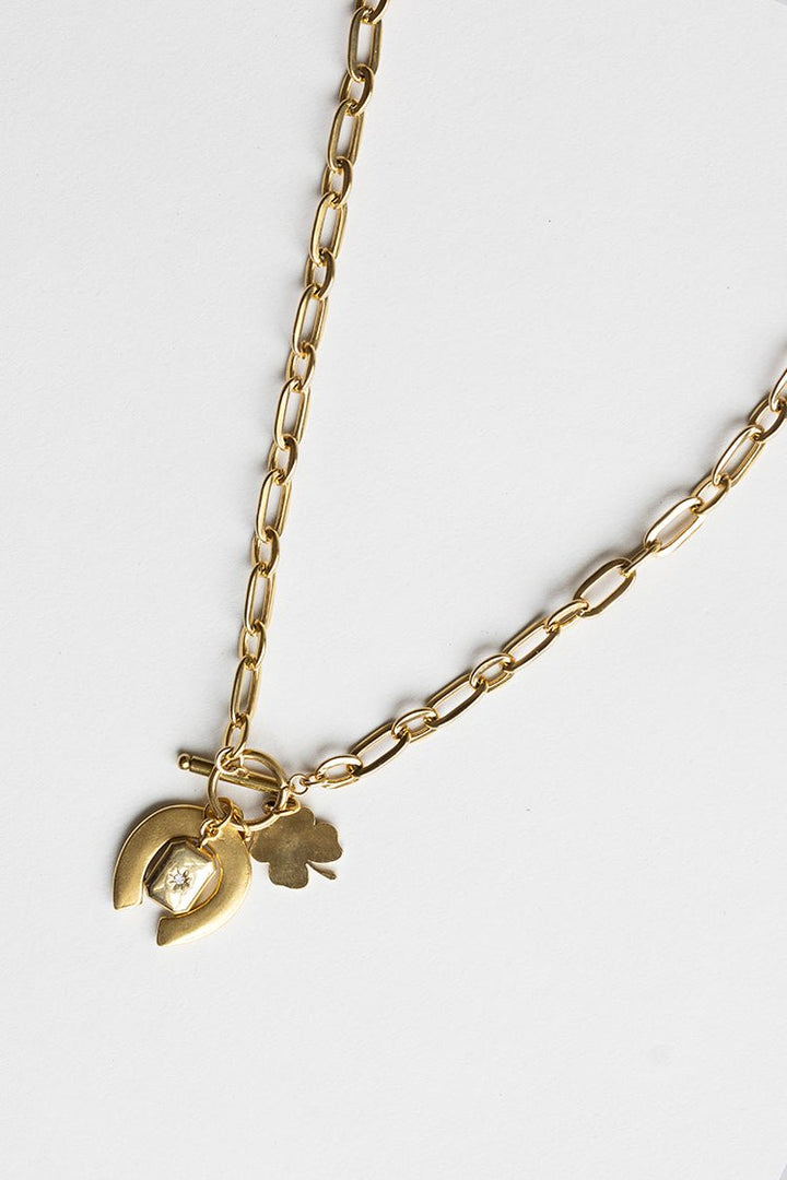 Gold Cowgirl Charm Necklace - Flea Style