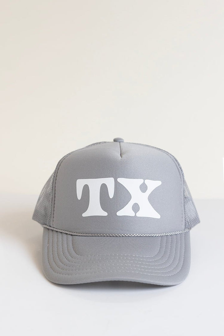 Gray "TX" Trucker Hat - Flea Style