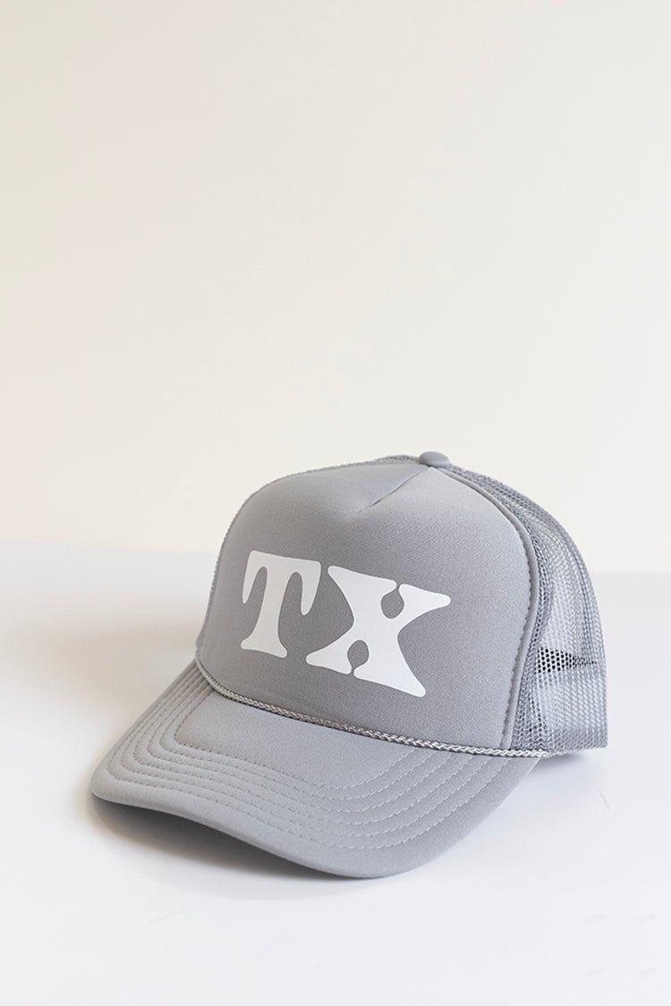 Gray "TX" Trucker Hat - Flea Style